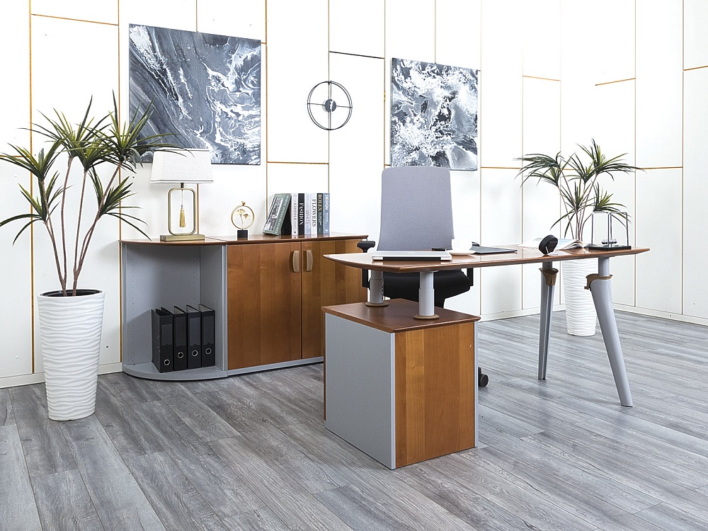 Стол для руководителя Codutti 1 600х600х760 МДФ Орех Master Point  (СРПХк-03054)