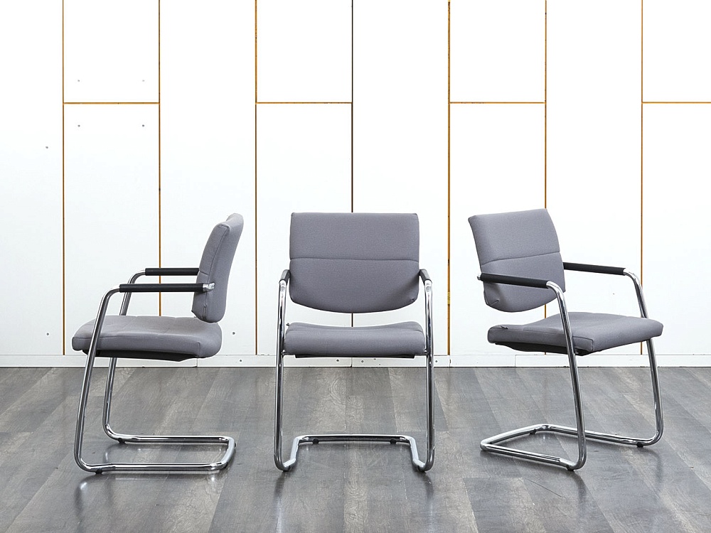 Конференц кресло для переговорной  Серый Ткань LD Seating   (УДТС-07083)
