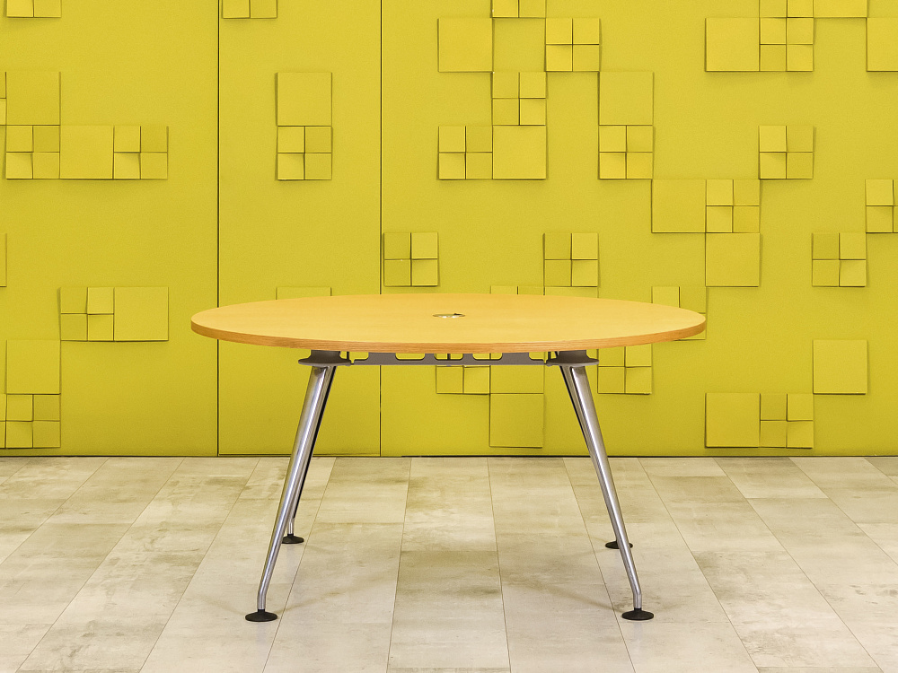 Офисный стол для переговоров Steelcase ЛДСП Ольха Германия  СГОЛ3-04026