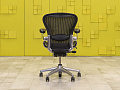 Офисное кресло руководителя на колесах Aeron B Herman Miller Сетка Чёрный США  КРТЧ1-12115