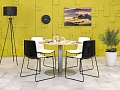 Обеденный стол Steelcase ЛДСП Бук Франция  СГКЛ1-110124