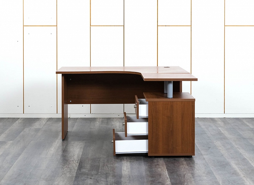 Комплект офисной мебели стол с тумбой  1 400х900х750 ЛДСП Вишня   (СПУШКп-13013)