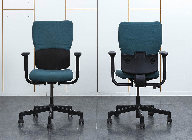 Офисное кресло руководителя  SteelCase Ткань Зеленый   (КРТЗ-20121)
