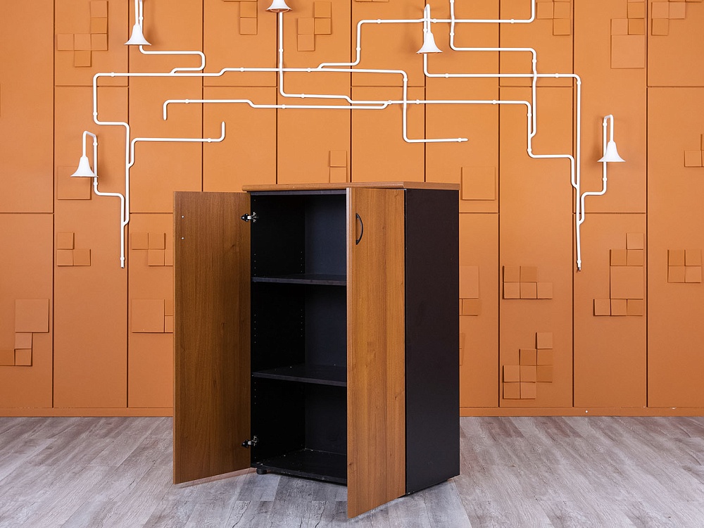 Шкаф для документов  910х480х1 350 ЛДСП Орех   (ШД2ДХ1-13055)