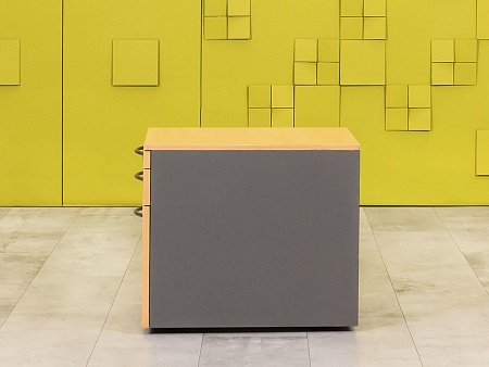 Офисная тумба выкатная Steelcase 430x580x520 ЛДСП Бук 3 ящика Франция_ТВ3ЯВ-051223
