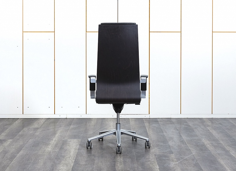 Офисное кресло руководителя  Sitland  Кожа Черный Madera A  (КРКЧ-23103)