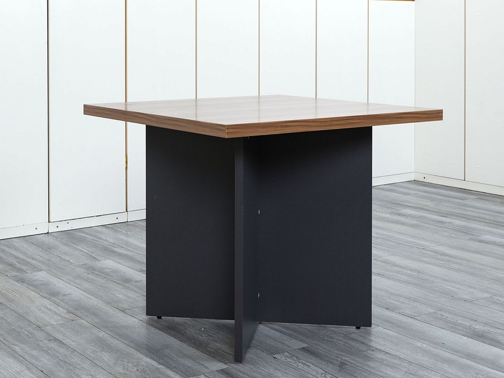 Офисный стол для переговоров  900х900х755 ЛДСП Зебрано Сенатор  (СГПЗ-07114)