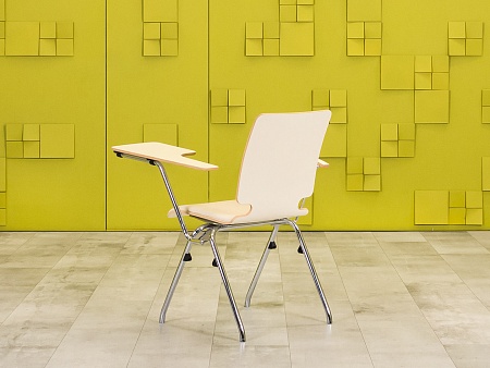 Конференц кресло для переговорной на ножках AXO Кожзам Бежевый Польша_КНКБ-230623