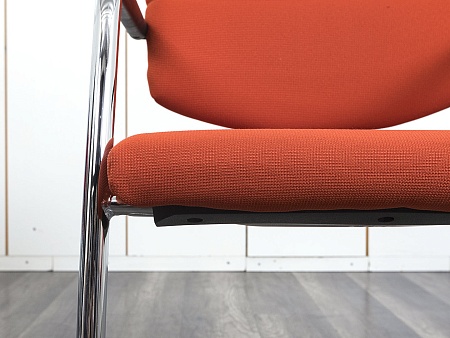 Конференц кресло для переговорной  Оранжевый Ткань LD Seating   (УДТО-07083)