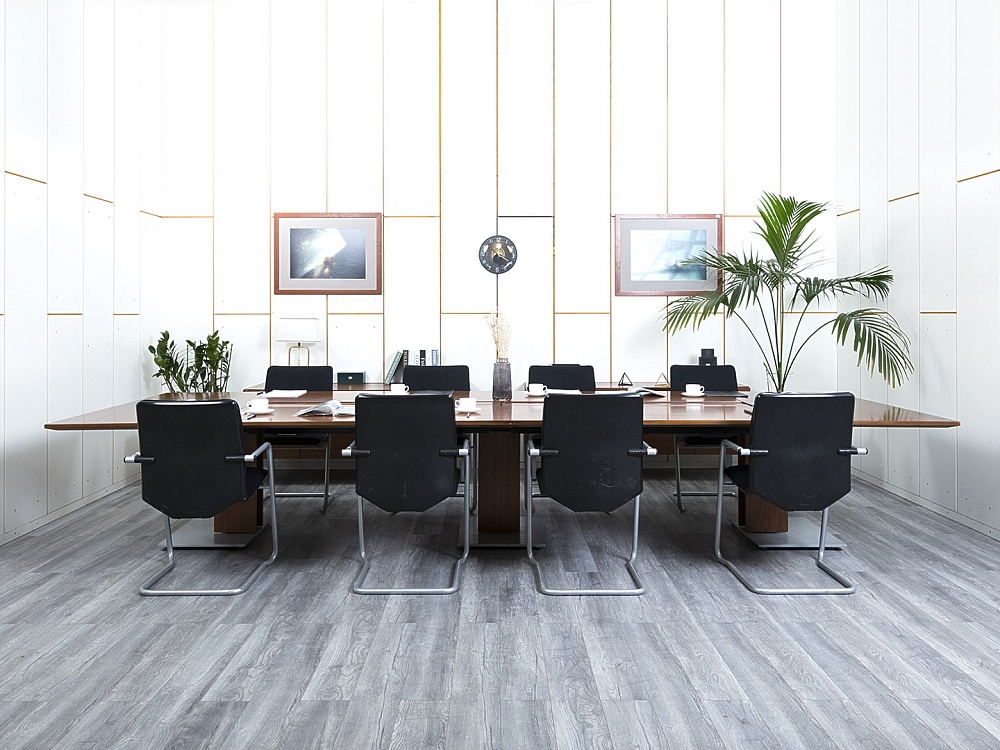 Офисный стол для переговоров Bene 4 270х1 520х740 Шпон Орех   (СГПХ-12123)