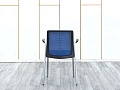 Конференц кресло для переговорной  Синий Сетка SteelCase   (УНСН-30074)