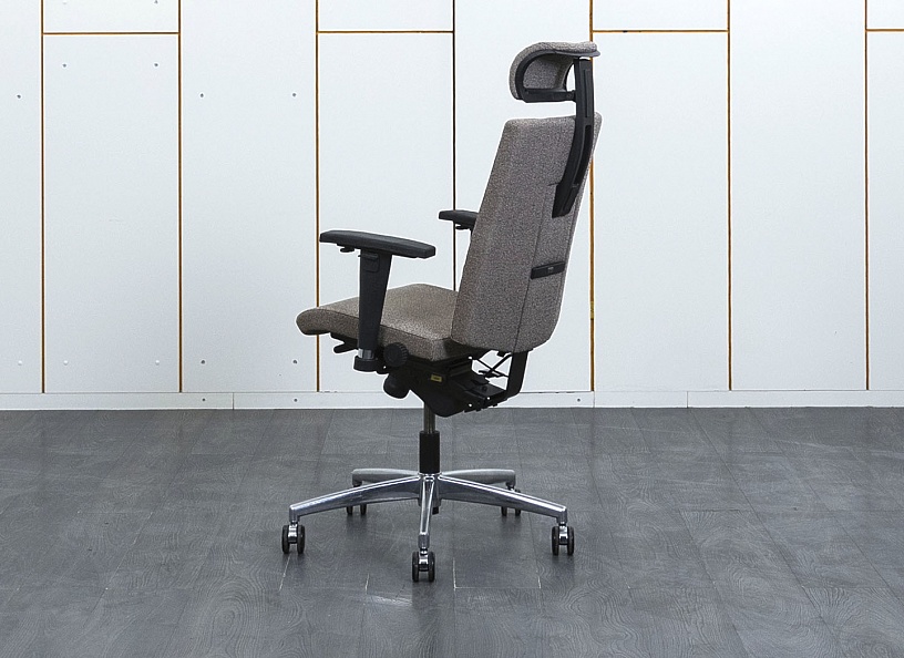 Офисное кресло руководителя  ISKU Ткань Серый   (КРТС1-12012)
