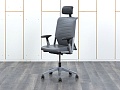 Офисное кресло руководителя  Haworth Кожа Серый Comforto 5910  (КРКС-07121)