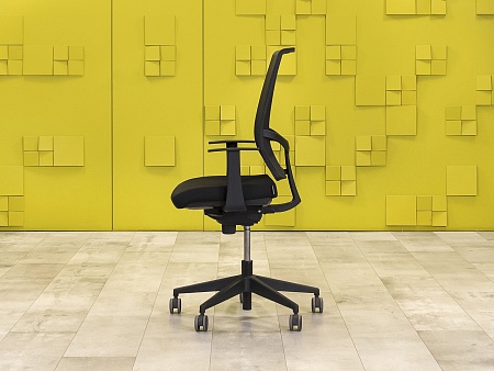 Офисное кресло для персонала на колесах NARBUTAS Ткань Чёрный Литва_КПТЧ8-290923