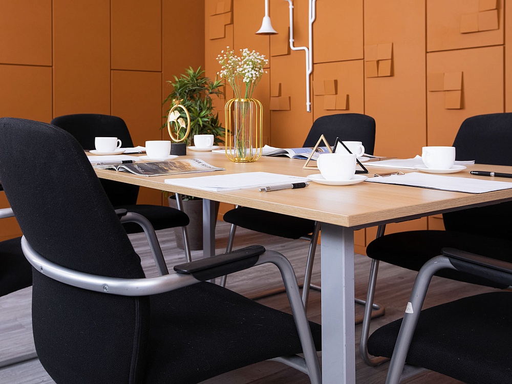 Офисный стол для переговоров Bene 1 800х1 000х730 ЛДСП Зебрано   (СГПЗ-20035)