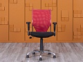 Офисное кресло для персонала   Сетка Красный   (КПСК-20085)