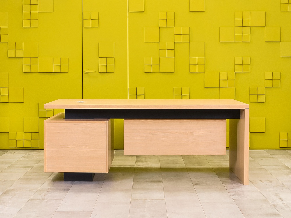 Стол для руководителя 1900x1000 ДСП Зебрано Италия_СРПЗ-280423