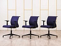 Конференц кресло для переговорной  Синий Ткань SteelCase   (УНТН-12128)