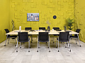 Офисный стол для переговоров Steelcase ЛДСП Зебрано Франция  СГПЗ2-04026