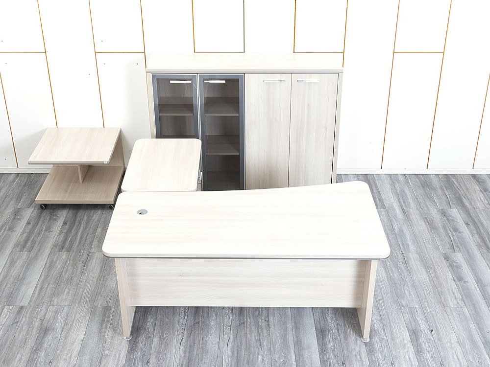 Кабинет руководителя  1 800х950х760 ЛДСП Дуб молочный Focus Director  (КРВ-21064)