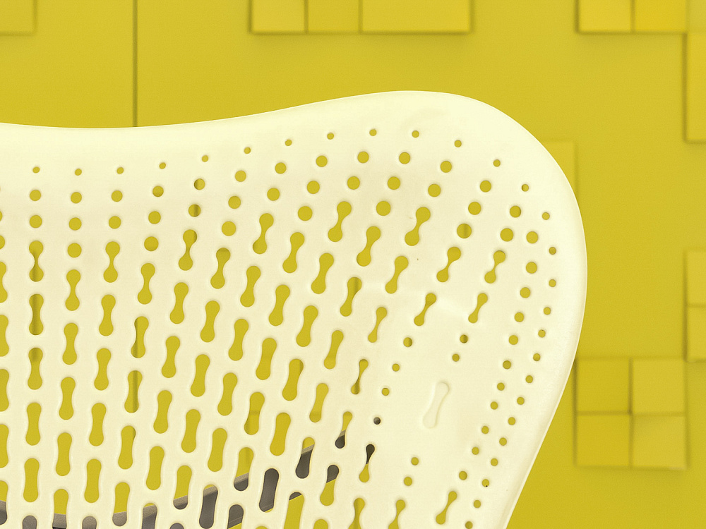 Офисное кресло руководителя на колесах Mirra 1 Herman Miller Сетка Серый США  КРТС1-05115