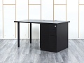 Комплект офисной мебели стол с тумбой IKEA 1 400х800х760 ЛДСП Черный   (СППЧКп-04064)