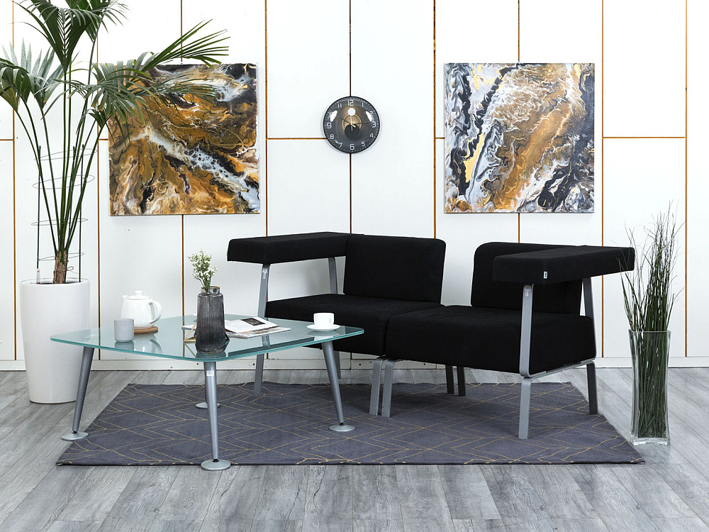Офисный диван Bene Ткань Черный Coffice Linear  (ДНТЧ-05124)
