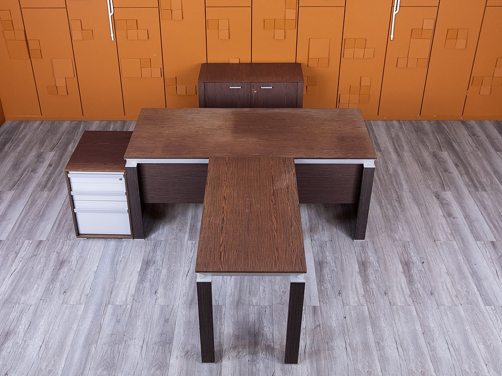 Стол для руководителя MARTEX 1 800х2 000х750 Шпон Венге HAN  (СРПЕк-24065)