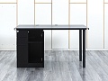 Комплект офисной мебели стол с тумбой IKEA 1 400х800х760 ЛДСП Черный   (СППЧКл-04064)