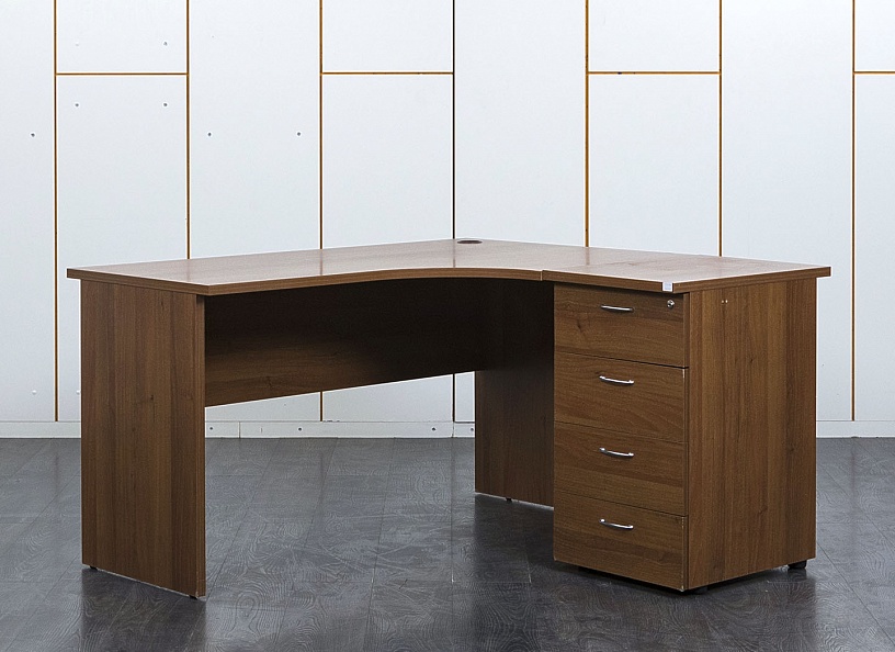 Комплект офисной мебели стол с тумбой  1 400х900х750 ЛДСП Орех   (СПУХКп-28091)