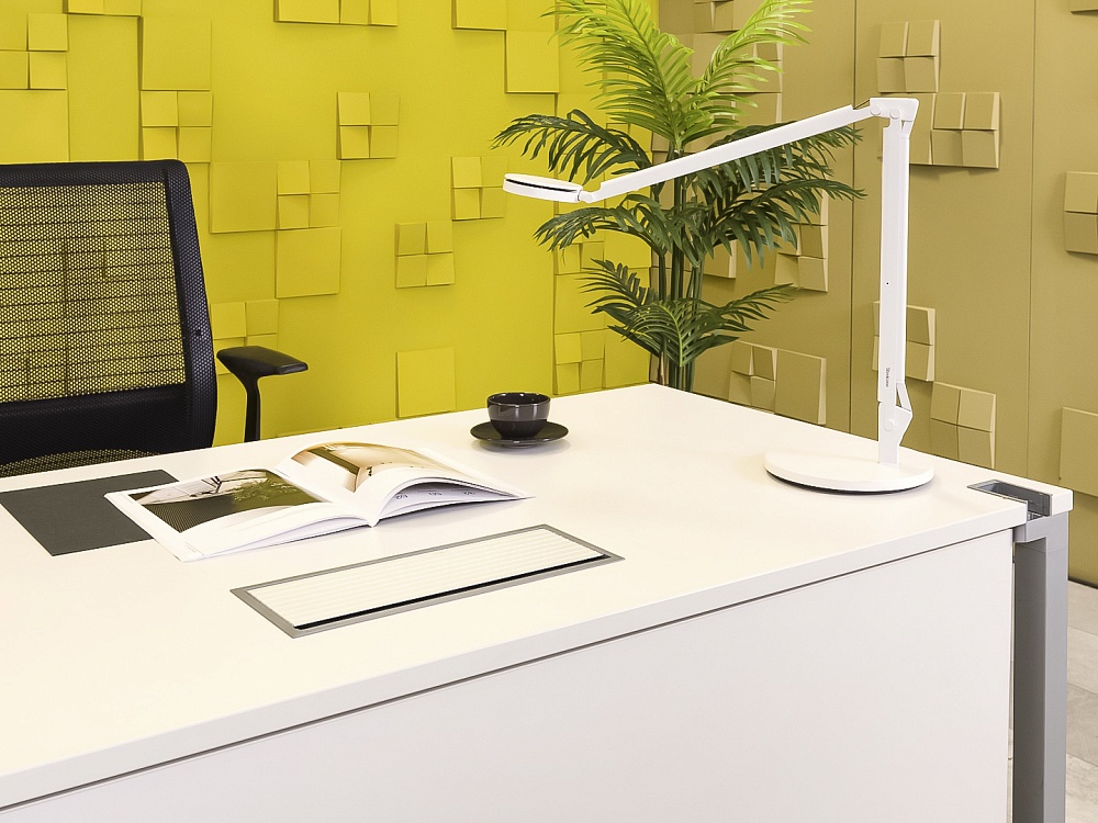 Комплект офисной мебели стол с тумбой  Steelcase ЛДСП Белый Франция  СППБТ2-04026