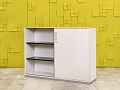 Шкаф для документов офисный Steelcase ЛДСП Белый Германия  ШД2ДБ-30016