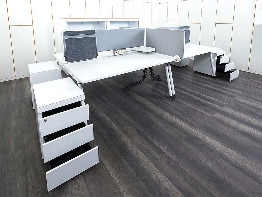 Комплект офисной мебели Herman Miller 3 200х1 650х1 180 ЛДСП Белый   (КОМБ1-13112)