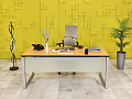 Стол для руководителя   Steelcase ЛДСП Ольха Германия  СРПЛ-30016