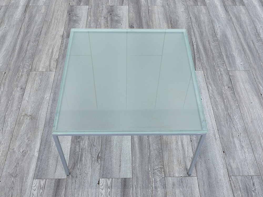 Журнальный столик  600х600х390 Стекло Серый   (СЖПС-14084)