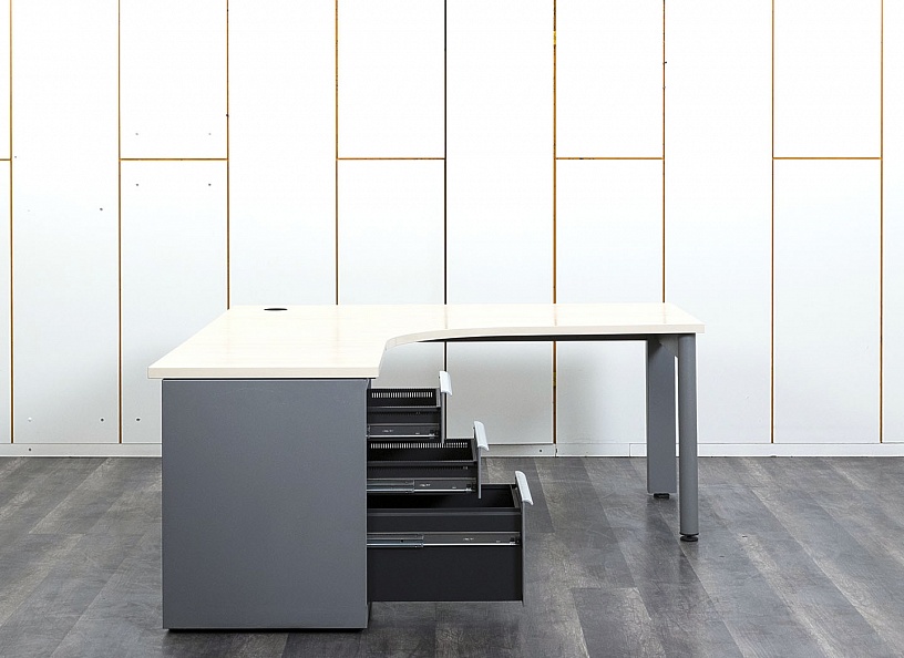 Комплект офисной мебели стол с тумбой Bene 1 625х1 830х720 ЛДСП Бук   (СПУВК1л-09112)