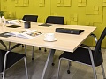 Офисный стол для переговоров Steelcase ЛДСП Зебрано Франция  СГПЗ1-04026
