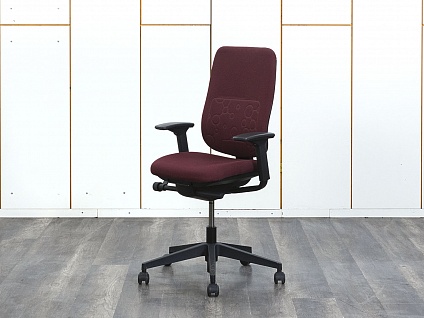 Офисное кресло для персонала  SteelCase Ткань Красный   (КПТК-26083)