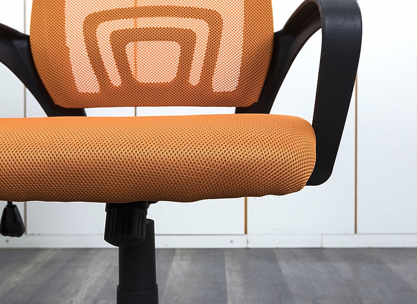 Офисное кресло для персонала  LARK Ткань/сетка  Оранжевый   (КПТО-17112(нов))