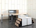 Купить Комплект офисной мебели стол с тумбой Ultom 1 600х1 600х750 ЛДСП Зебрано   (КОМЗ-27011)