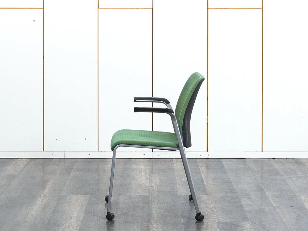 Конференц кресло для переговорной  Зеленый Ткань SteelCase   (УНТЗ-09083)