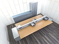 Комплект офисной мебели Herman Miller 3 200х1 800х1 000 ЛДСП Орех   (КОМХ1-16082)