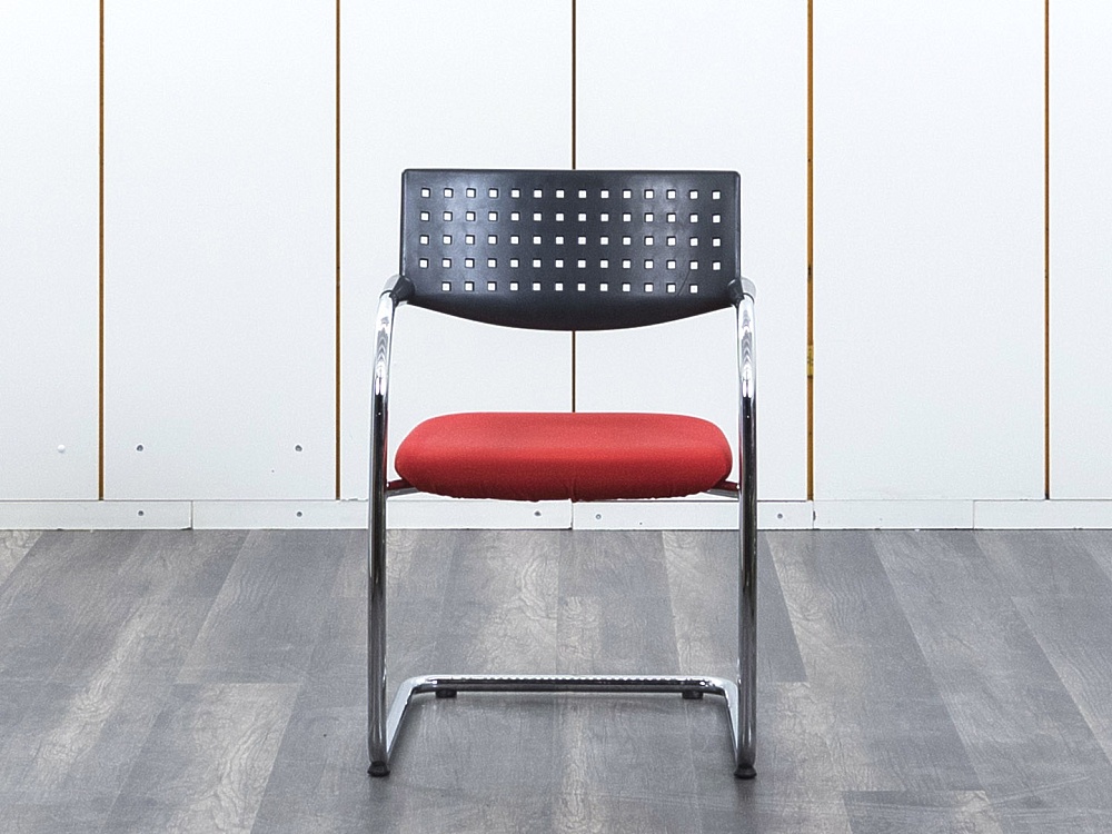 Конференц кресло для переговорной  Красный Ткань VITRA   (УДТК1-21032)