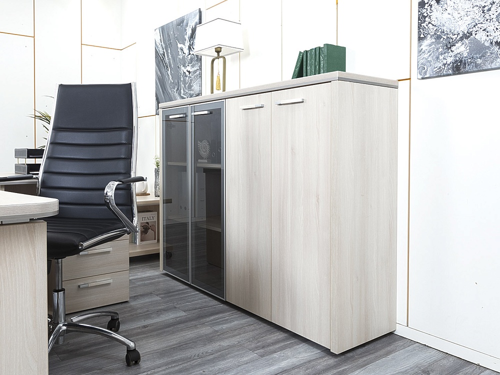 Кабинет руководителя  1 800х950х760 ЛДСП Дуб молочный Focus Director  (КРВ-21064)