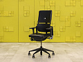 Офисное кресло руководителя на колесах Please 2 Ergonomik Steelcase Кожа Чёрный Германия  КРКЧ-23105