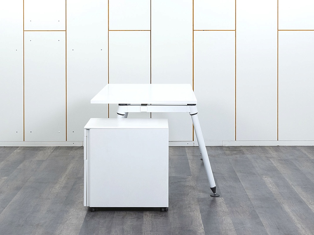 Комплект офисной мебели стол с тумбой Herman Miller 1 400х800х730 ЛДСП Белый   (СППБК-13112)