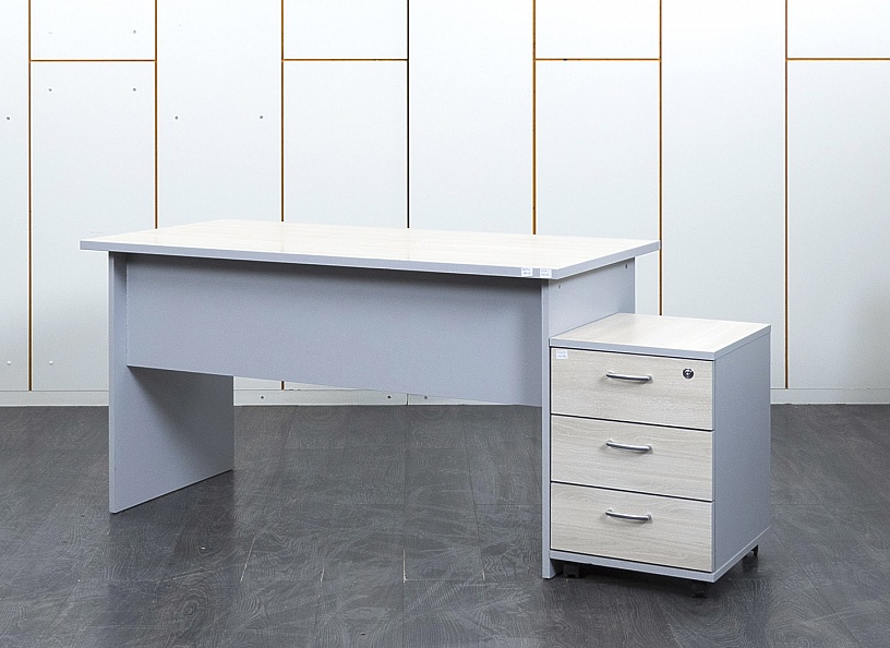 Комплект офисной мебели стол с тумбой  1 400х700х750 ЛДСП Клен   (СППВК-06012)