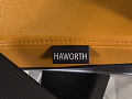 Офисное кресло руководителя на колесах Very HAWORTH Кожа Оранжевый США  КРКО-20016