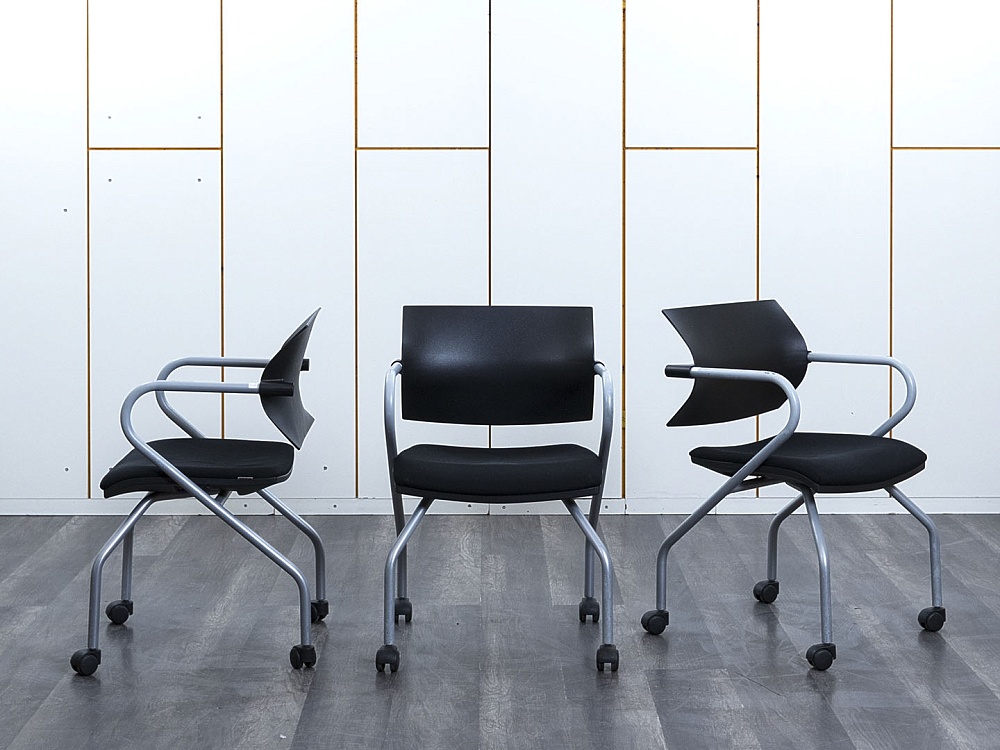 Конференц кресло для переговорной  Черный Ткань LUXY Aire JR  (УНТЧ-12053)