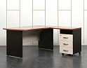 Купить Комплект офисной мебели стол с тумбой Берлин 1 600х1 600х730 ЛДСП Орех   (СПЭХКп-24031)